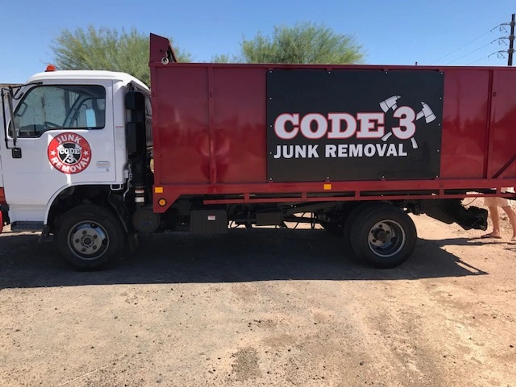 Code 3 Junk Removal Truck